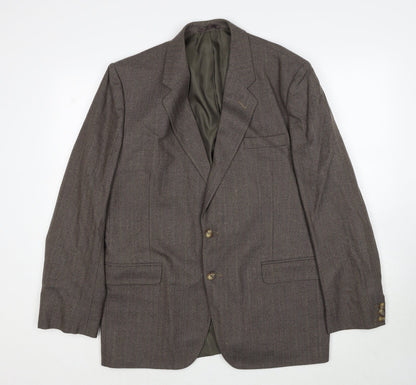 Mens UK Size 40 Greenwoods Regular Brown Suit Jacket