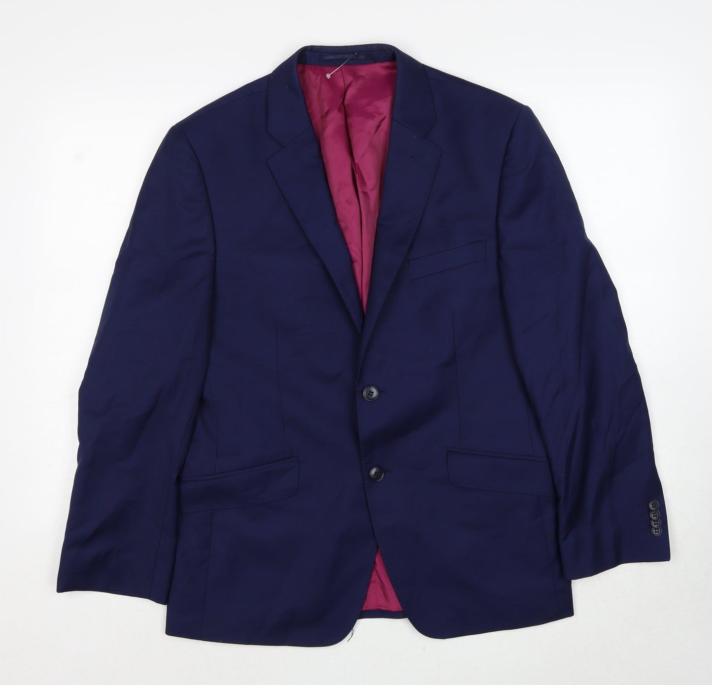 Mens UK Size 38 Performance Suit Regular Blue Suit Jacket