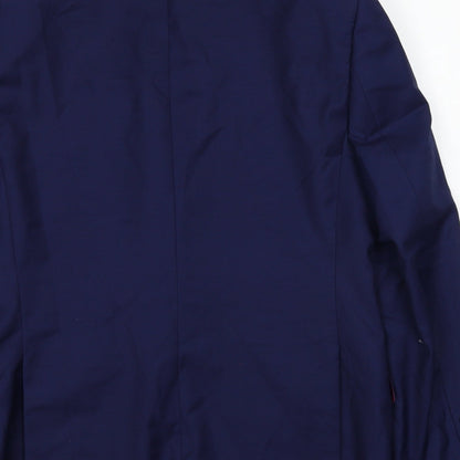 Mens UK Size 38 Performance Suit Regular Blue Suit Jacket