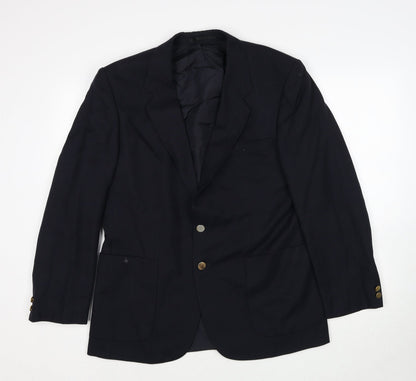 Mens UK Size 40 Marks and Spencer Regular Blue Suit Jacket