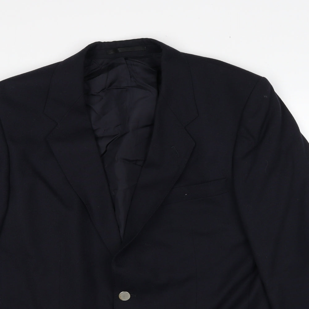 Mens UK Size 40 Marks and Spencer Regular Blue Suit Jacket
