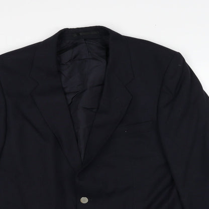 Mens UK Size 40 Marks and Spencer Regular Blue Suit Jacket