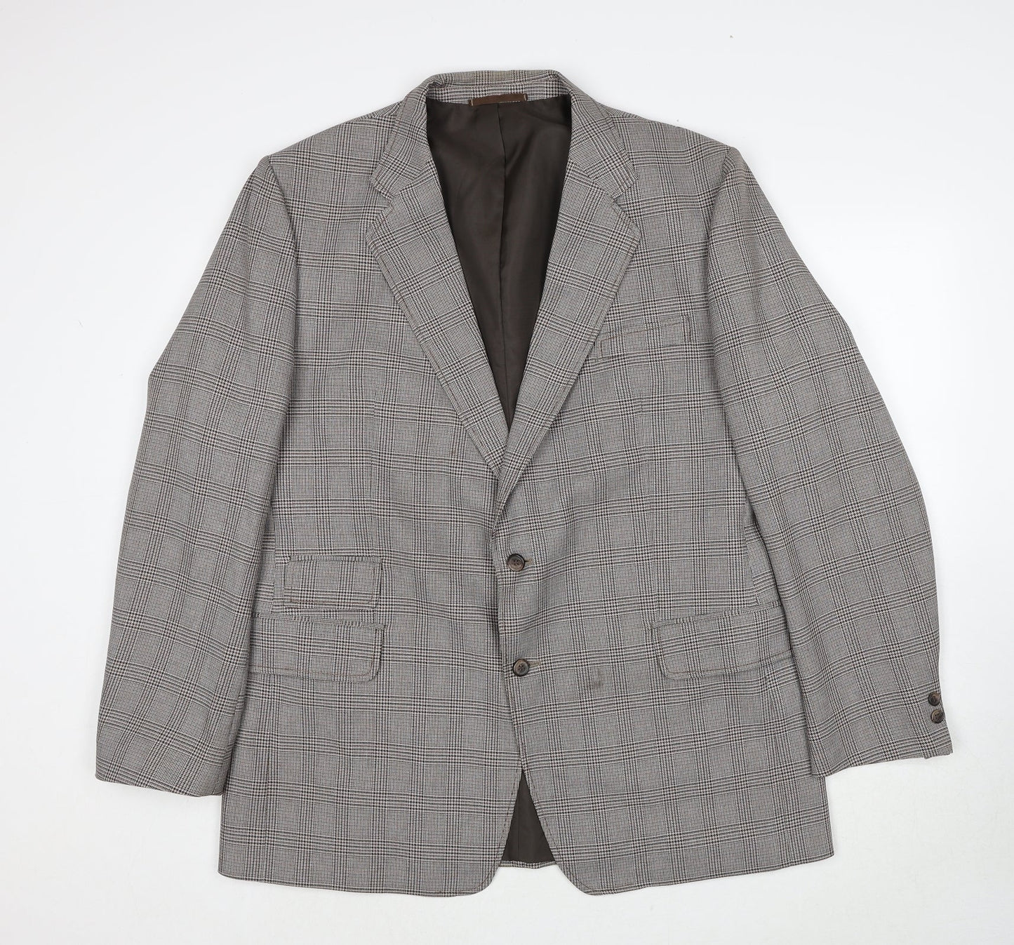 Mens UK Size 46 C&A Regular Brown Suit Jacket