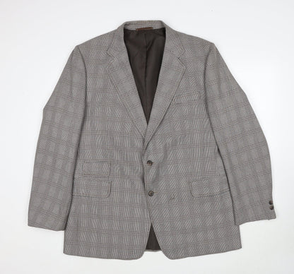 Mens UK Size 46 C&A Regular Brown Suit Jacket