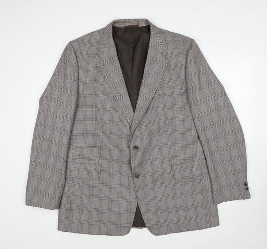 Mens UK Size 46 C&A Regular Brown Suit Jacket