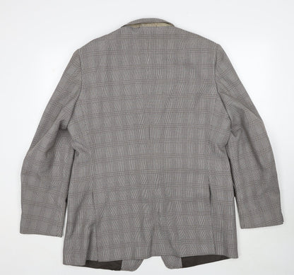 Mens UK Size 46 C&A Regular Brown Suit Jacket