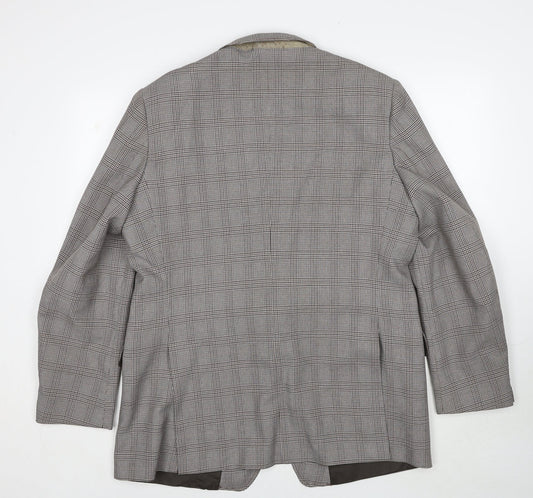 Mens UK Size 46 C&A Regular Brown Suit Jacket