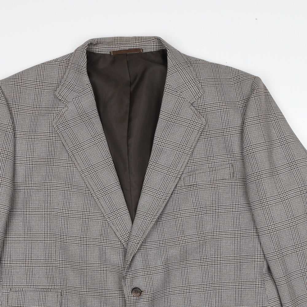Mens UK Size 46 C&A Regular Brown Suit Jacket