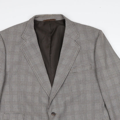 Mens UK Size 46 C&A Regular Brown Suit Jacket