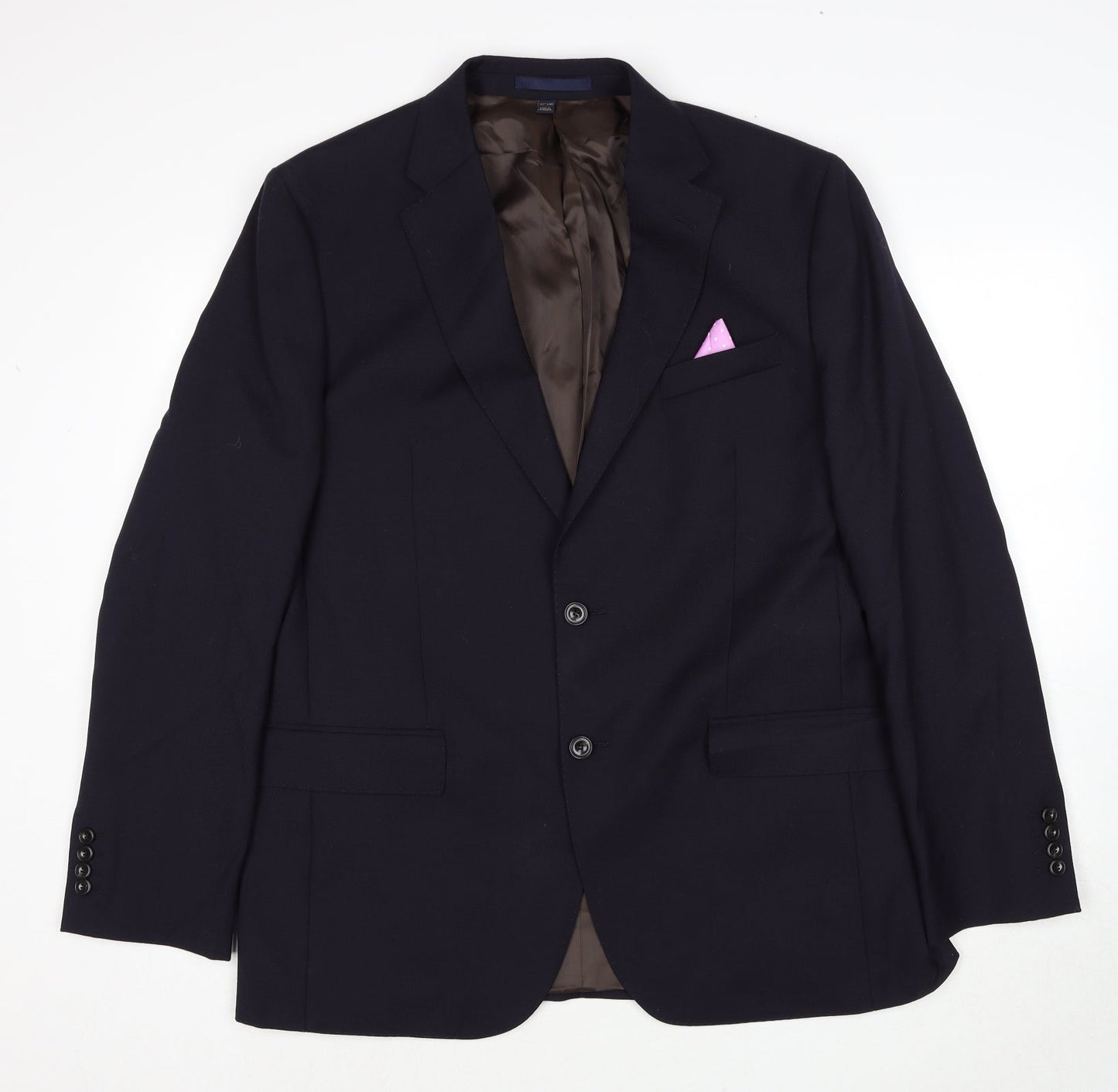 Mens UK Size XL Marks and Spencer Regular Blue Suit Jacket