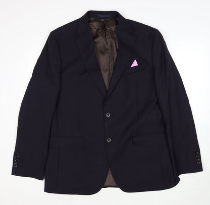 Mens UK Size XL Marks and Spencer Regular Blue Suit Jacket