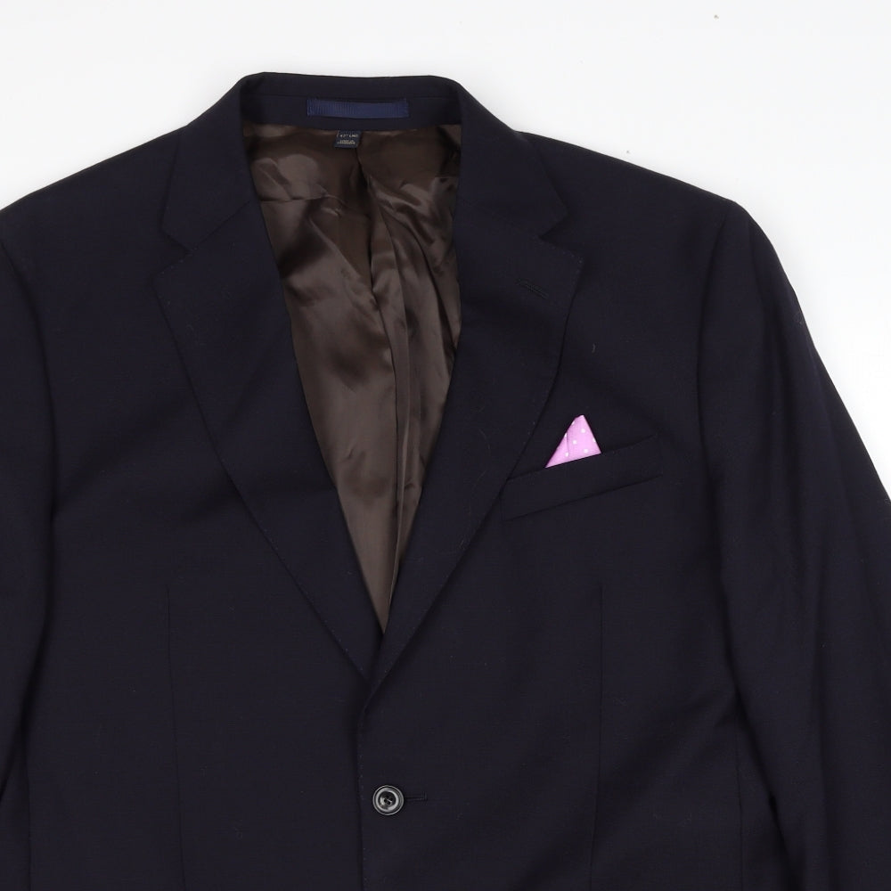 Mens UK Size XL Marks and Spencer Regular Blue Suit Jacket