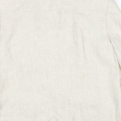 Cleo Womens Beige Jacket Blazer Size 8 Button