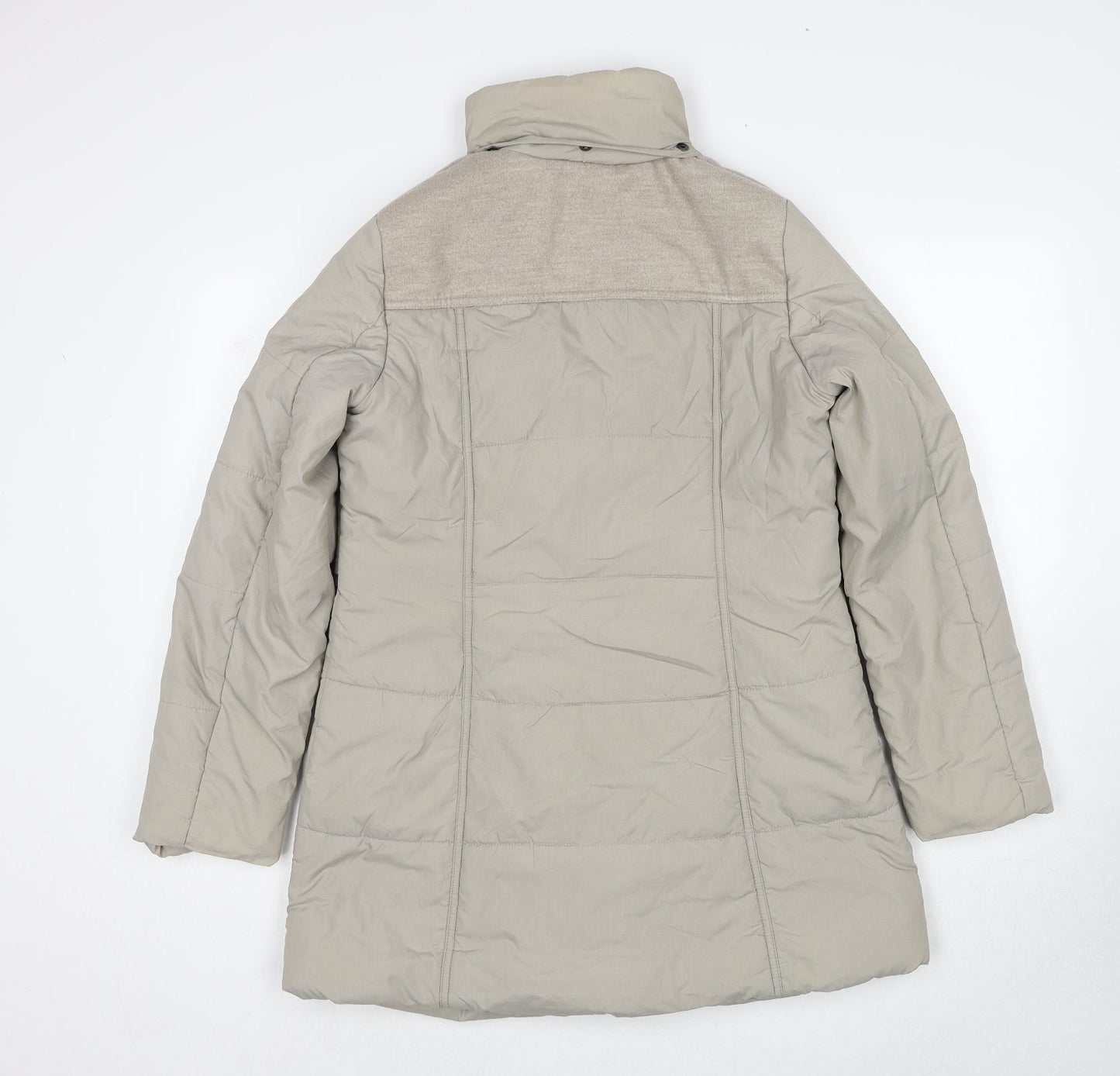 Womens UK Size 10 Debenhams Beige Parka Coat