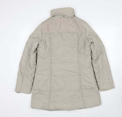 Womens UK Size 10 Debenhams Beige Parka Coat