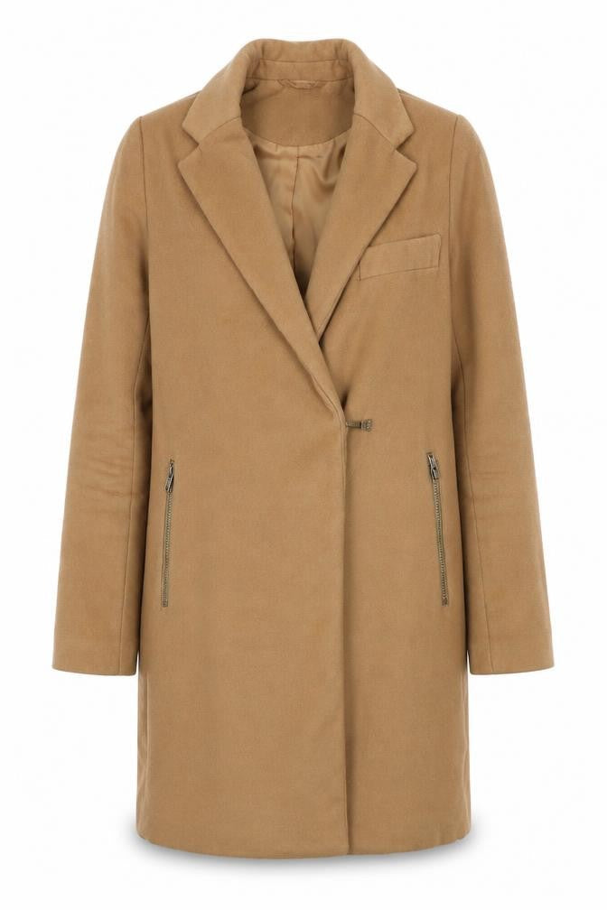 Womens UK Size 4 ASOS Brown Overcoat