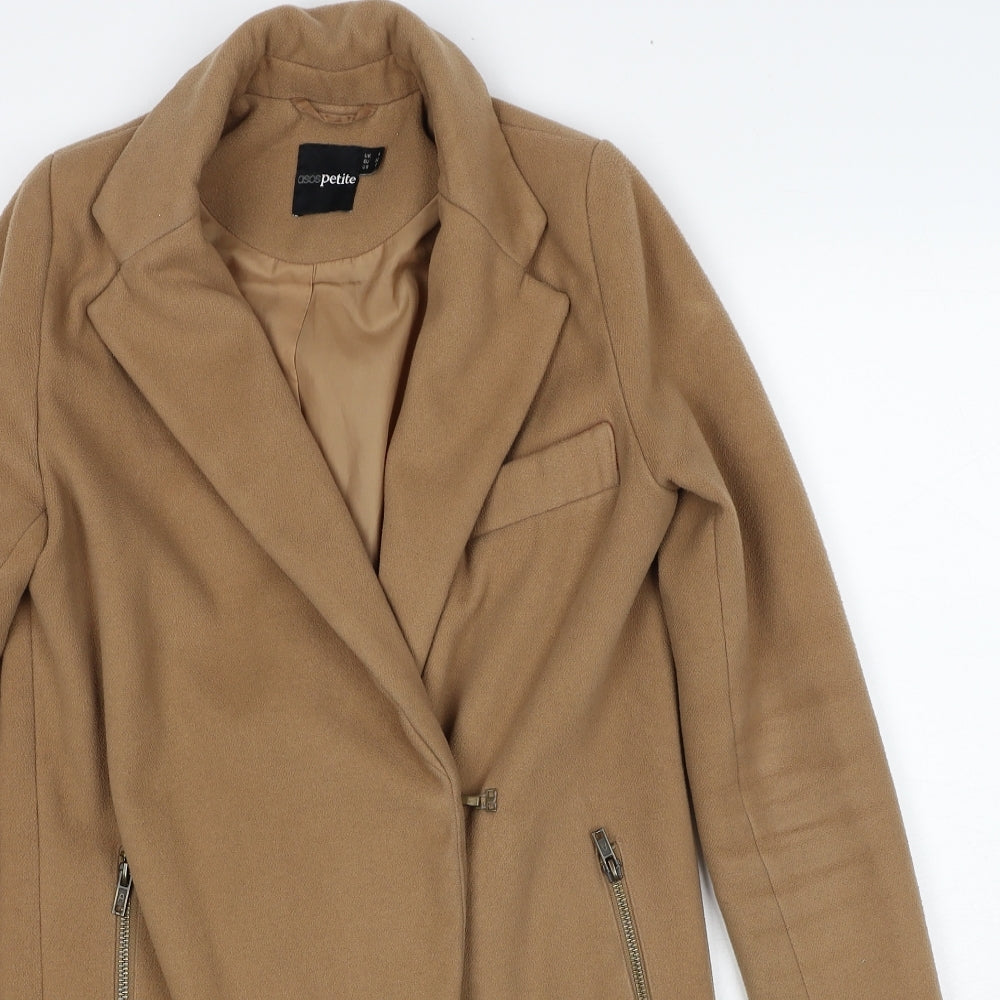 Womens UK Size 4 ASOS Brown Overcoat