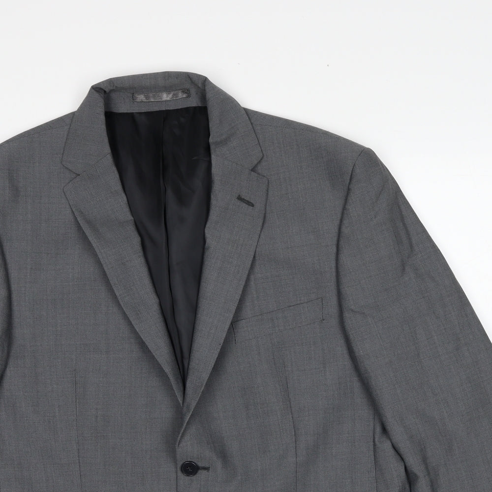 Mens UK Size 42 Debenhams Regular Grey Suit Jacket