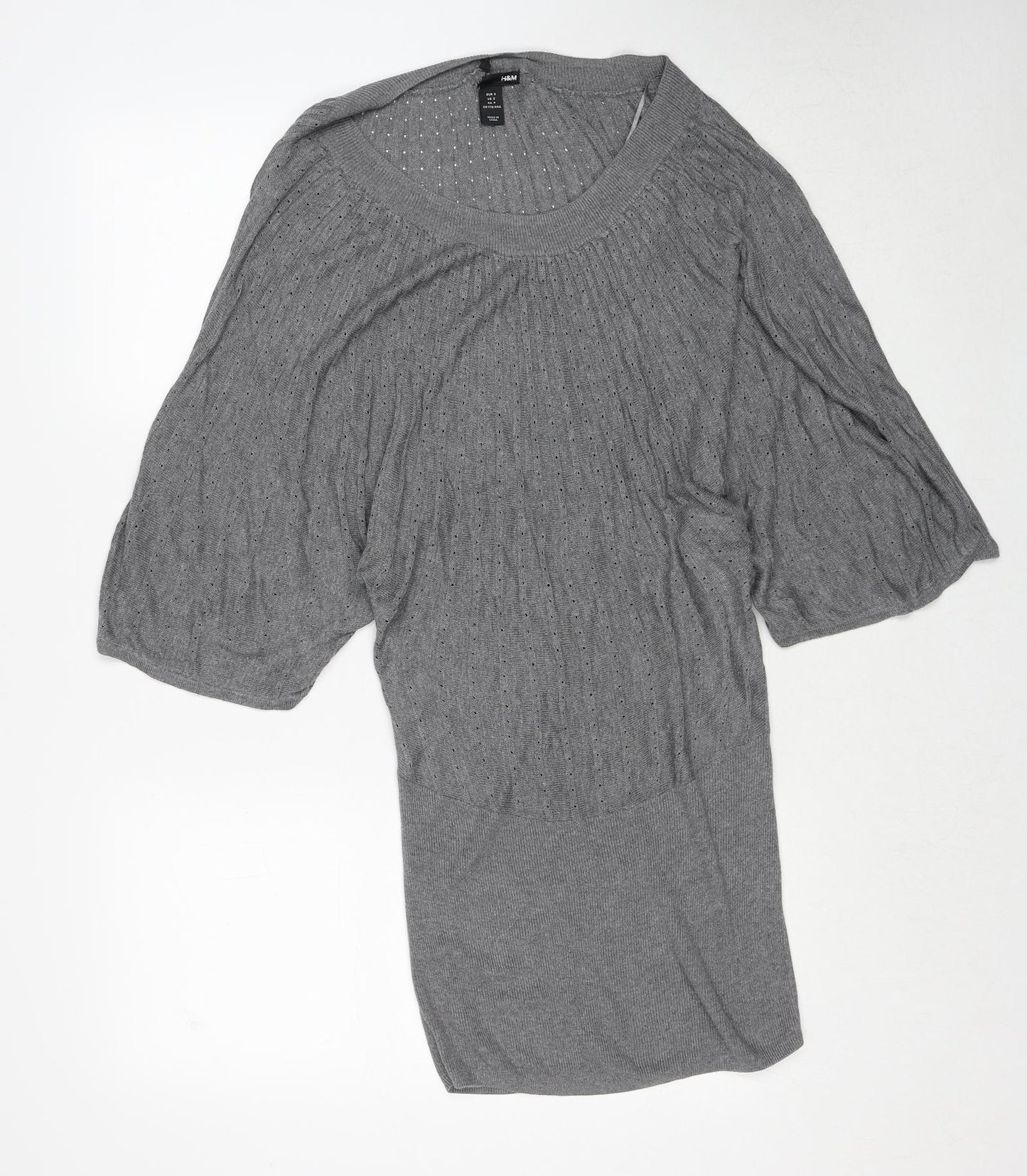 Womens UK Size S H&M Grey Pullover Jumper