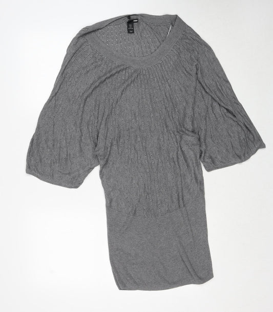Womens UK Size S H&M Grey Pullover Jumper