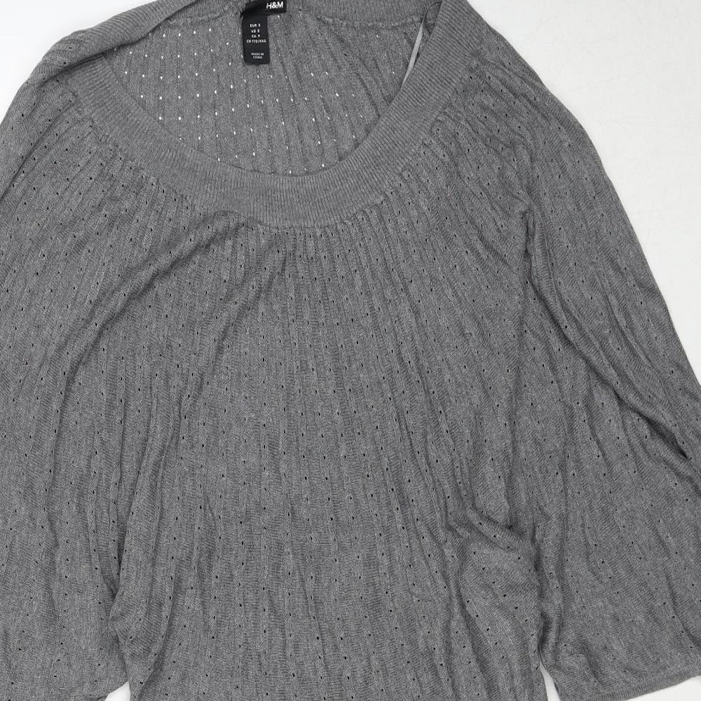 Womens UK Size S H&M Grey Pullover Jumper