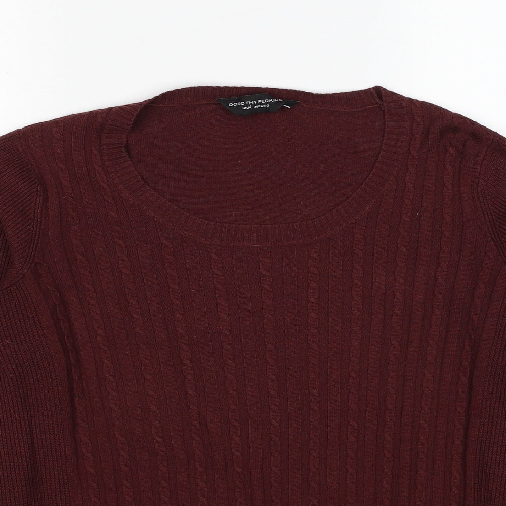 Womens UK Size 12 Dorothy Perkins Red Pullover Jumper