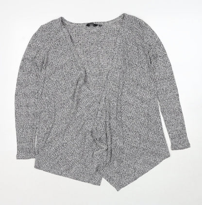 Womens UK Size 10 New Look Grey Cardigan Jumper