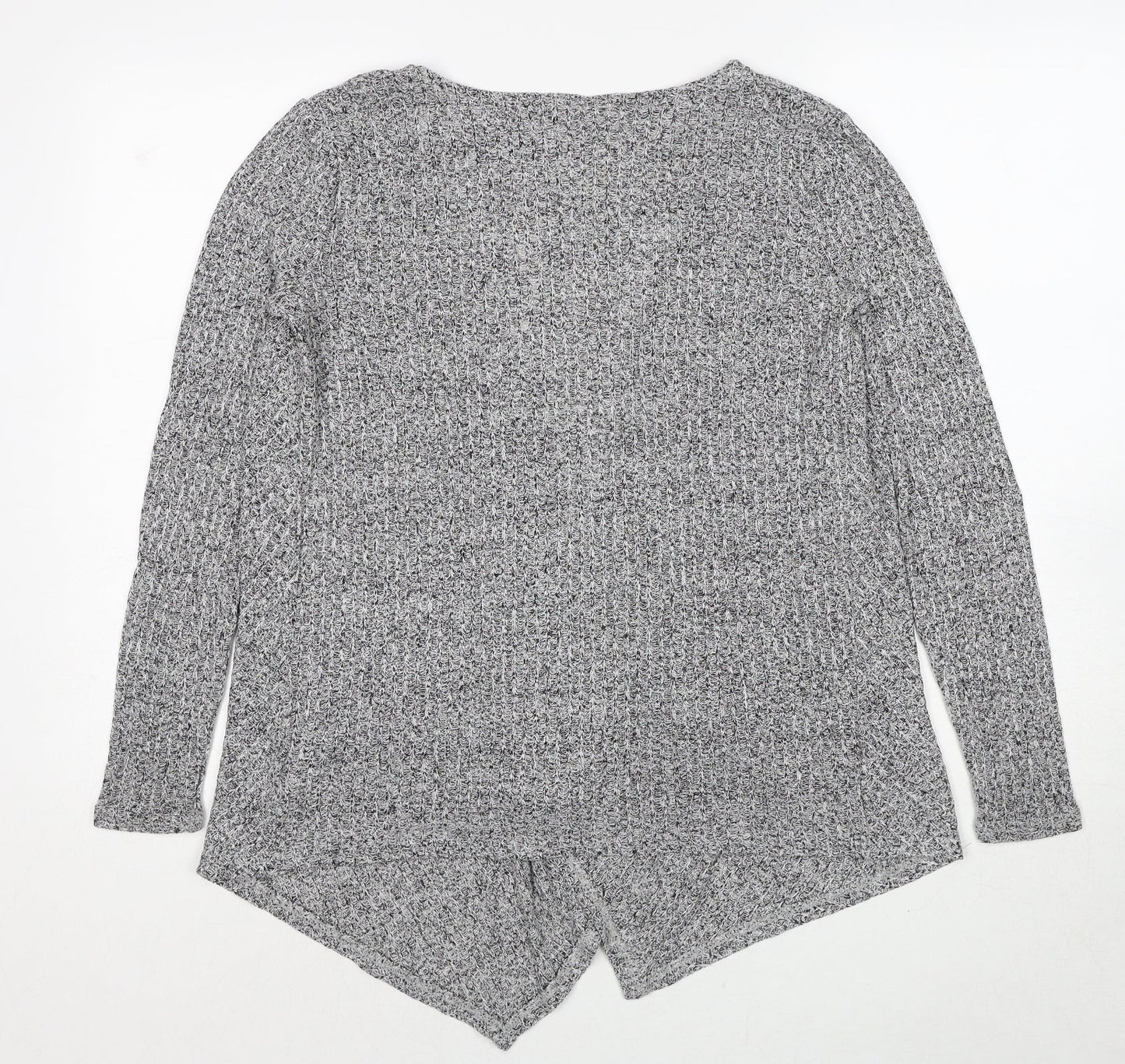 Womens UK Size 10 New Look Grey Cardigan Jumper