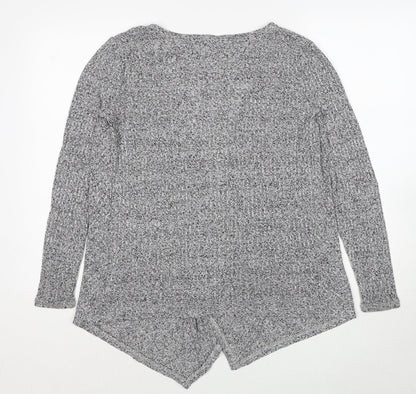 Womens UK Size 10 New Look Grey Cardigan Jumper