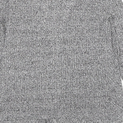 Womens UK Size 10 New Look Grey Cardigan Jumper