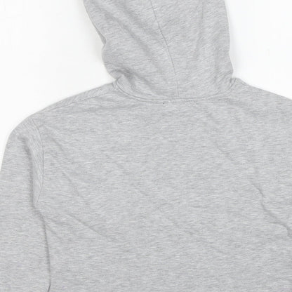 New Look Girls Grey Polyester Pullover Hoodie Size 9 Years Pullover - Too Cute Rose
