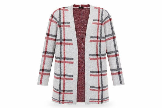 Womens UK Size 12 Yest Grey Cardigan Jumper