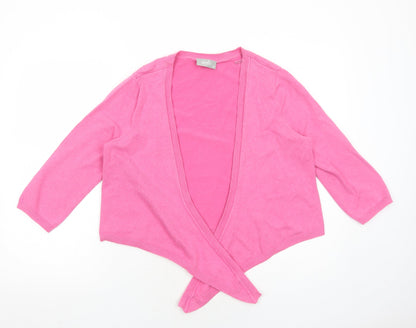 Womens UK Size M Wallis Pink Cardigan Jumper
