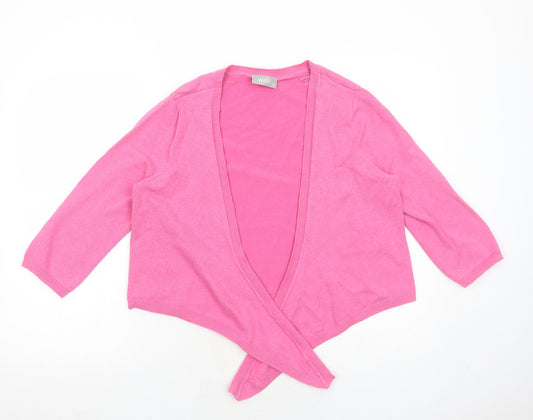Womens UK Size M Wallis Pink Cardigan Jumper