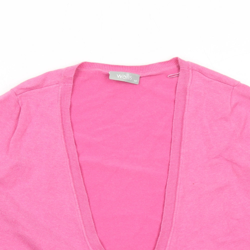 Womens UK Size M Wallis Pink Cardigan Jumper