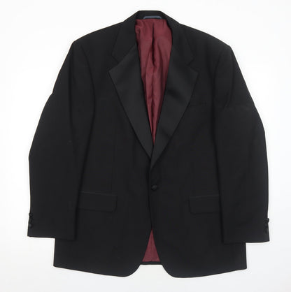 Mens UK Size 42 Hawksmoor Regular Black Suit Jacket