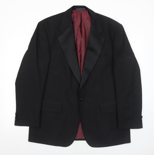 Mens UK Size 42 Hawksmoor Regular Black Suit Jacket