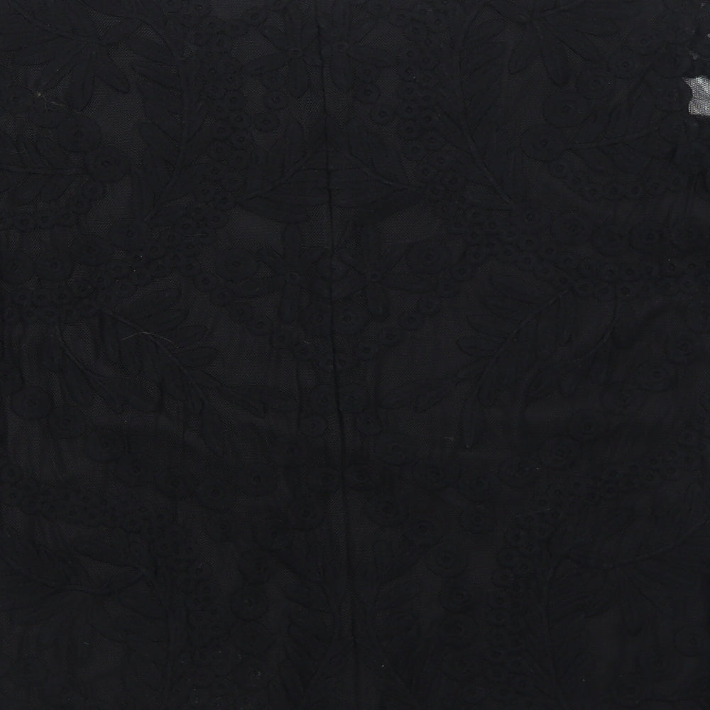 Womens UK Size 12 La Redoute Black Basic Blouse