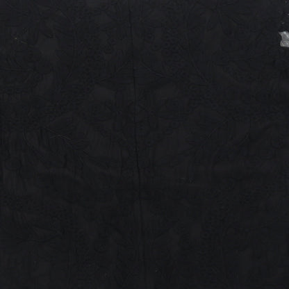 Womens UK Size 12 La Redoute Black Basic Blouse