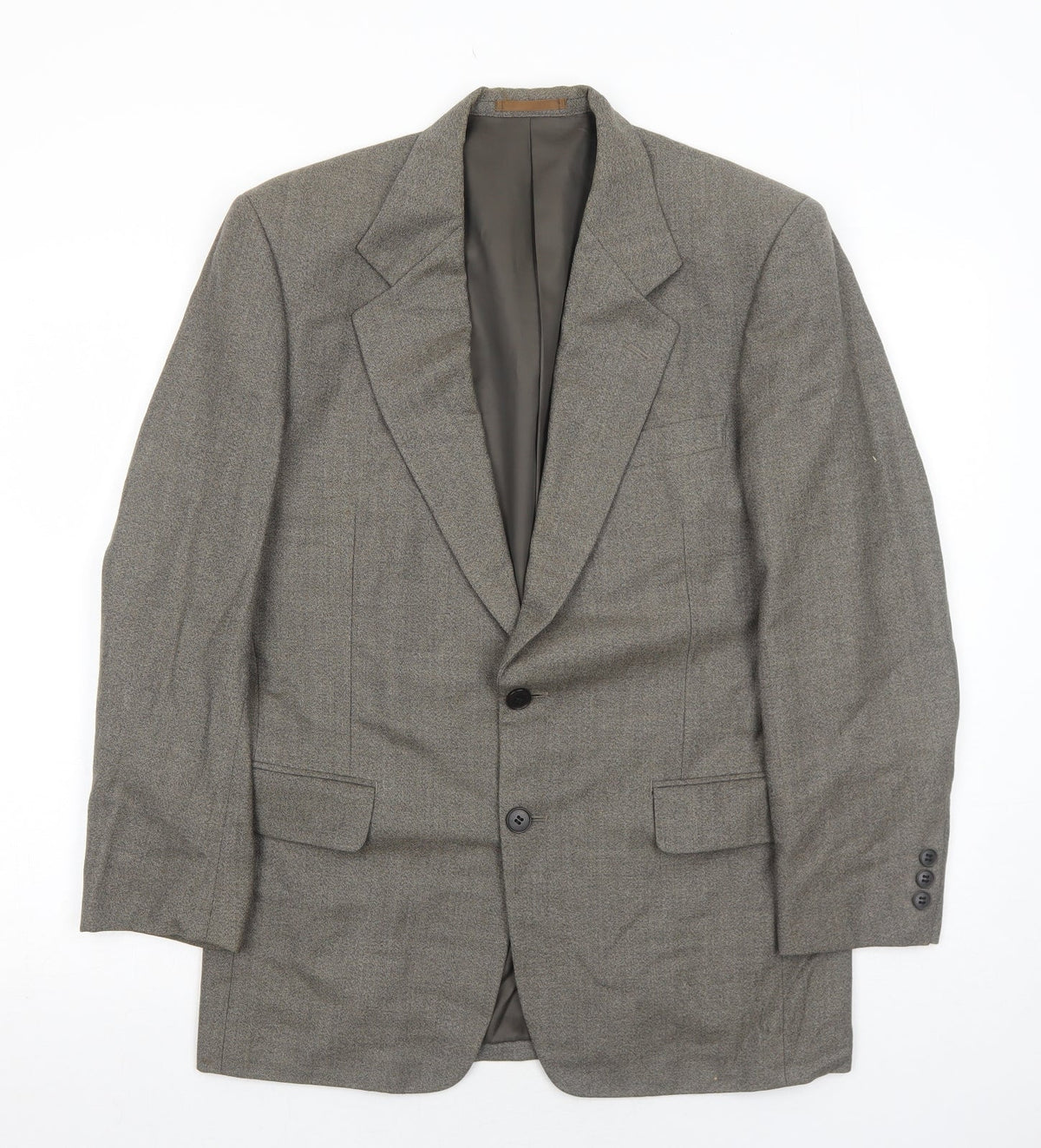 Farago Mens Brown Wool Jacket Suit Jacket Size 42 Regular