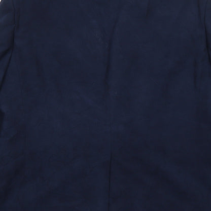 Marks and Spencer Mens Blue Polyester Jacket Suit Jacket Size 42 Regular