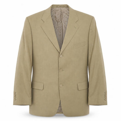Allders Mens Beige Wool Jacket Suit Jacket Size 42 Regular