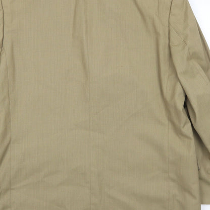 Allders Mens Beige Wool Jacket Suit Jacket Size 42 Regular