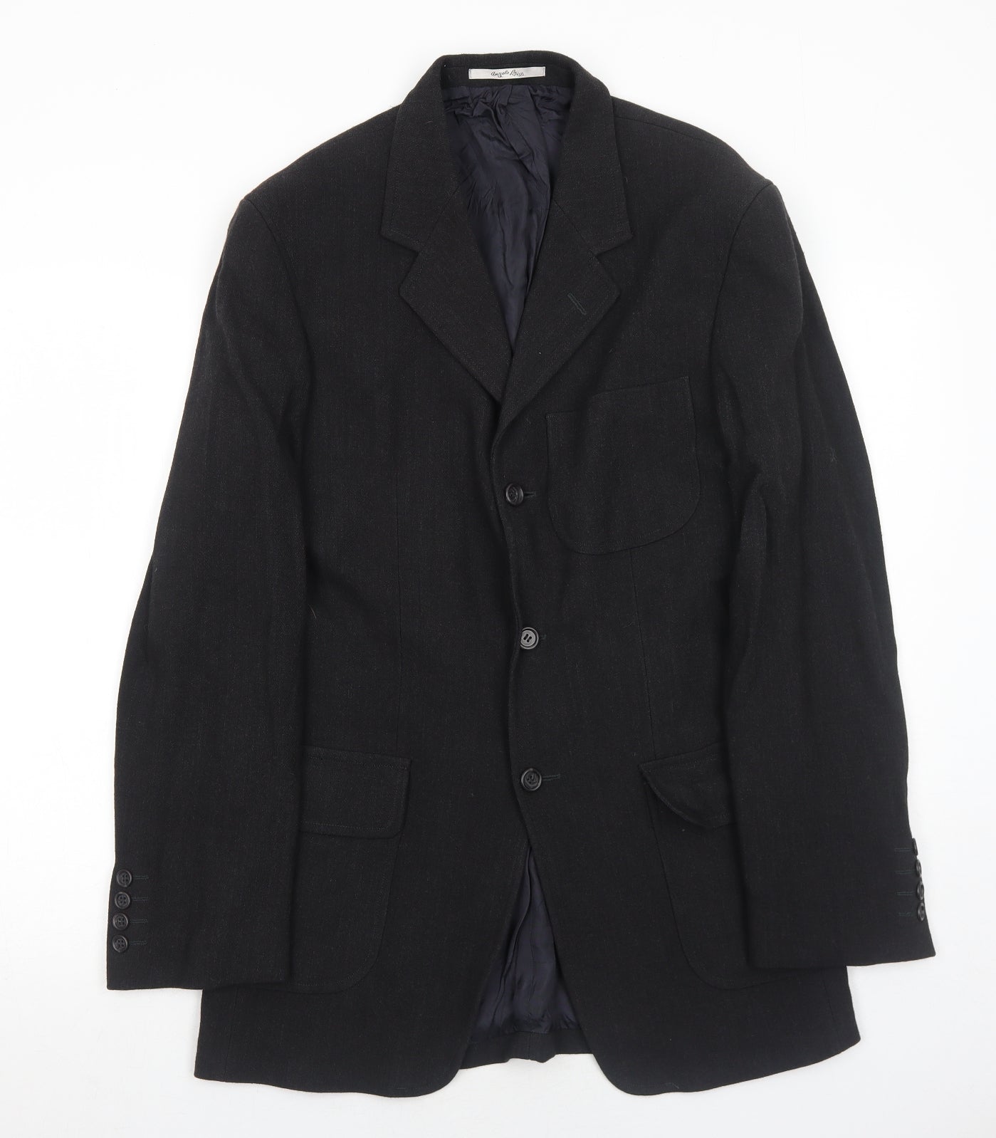 Angelo Litrico Mens Grey Viscose Jacket Suit Jacket Size 38 Regular
