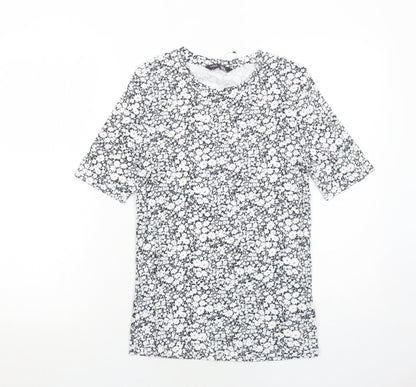 Womens UK Size 10 Marks and Spencer Blue Basic T-Shirt