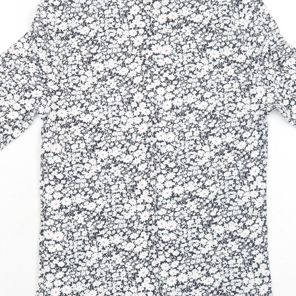 Womens UK Size 10 Marks and Spencer Blue Basic T-Shirt