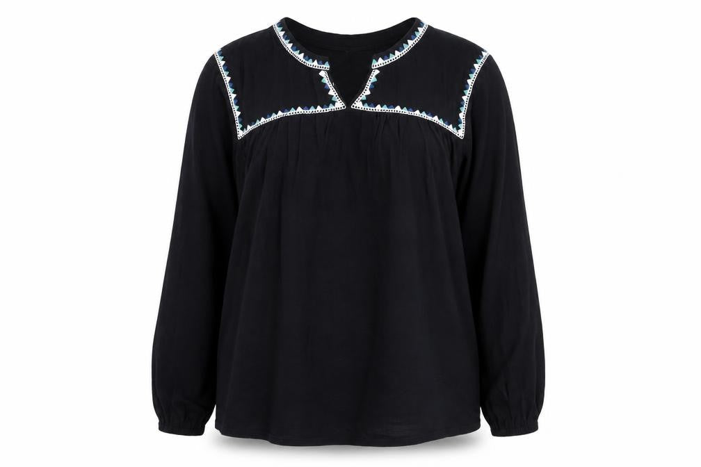 Womens UK Size 10 Per Una Black Basic Blouse