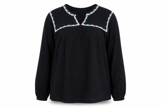 Womens UK Size 10 Per Una Black Basic Blouse