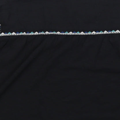 Womens UK Size 10 Per Una Black Basic Blouse