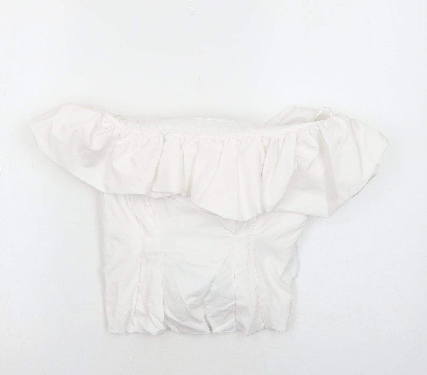 Womens UK Size M Zara White Basic Blouse
